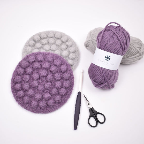 Dessous-de-plat feutré avec bulles
3