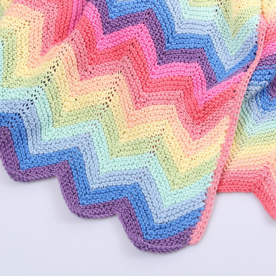 Couverture bébé - Arc-en-ciel (pastel)
2
