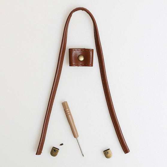 Bucket Bag avec Fond en Cuir PU
4