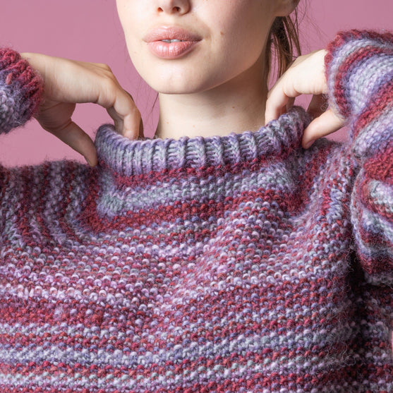 Anette - Pull Print Point de riz
3