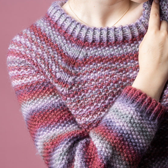 Anette - Pull Print Point de riz
5