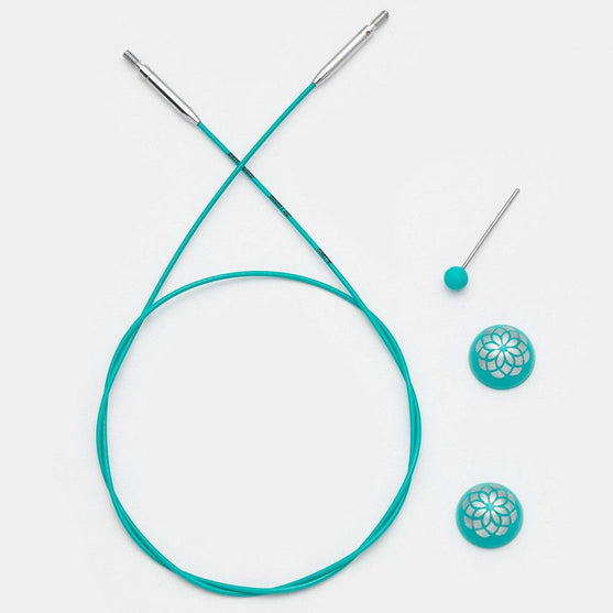Câble Swivel - Teal - KnitPro
3