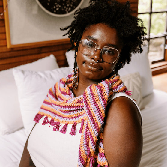 Confetti Glass - Châle Triangulaire
2