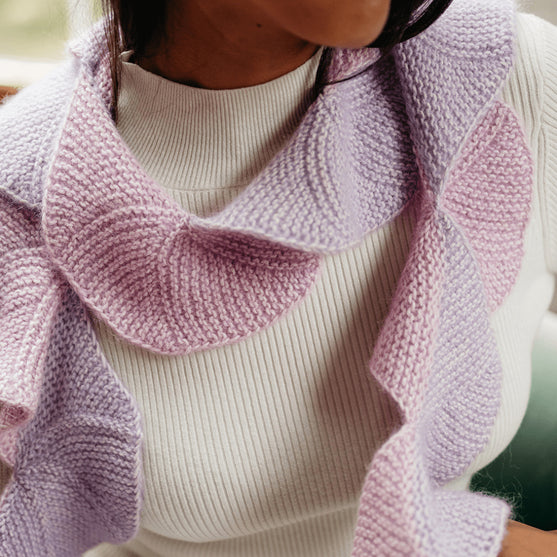 Undulate - Écharpe Éventail Point Mousse
2