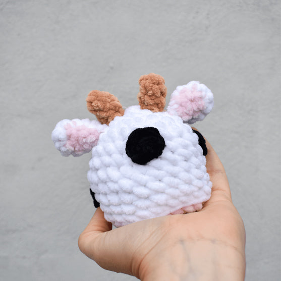 Vache et cochon - Peluche réversible
5