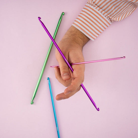 Ensemble de crochets tunisiens doubles Alu - 28 cm - Hobbii
3