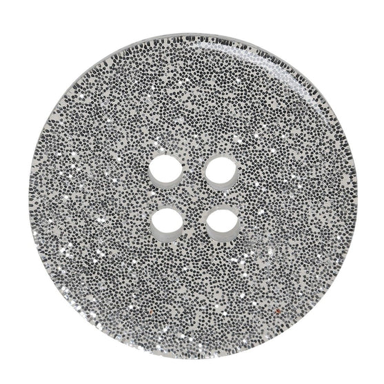 Boutons Glitter - Argent - Plusieurs Tailles - Go Handmade
4