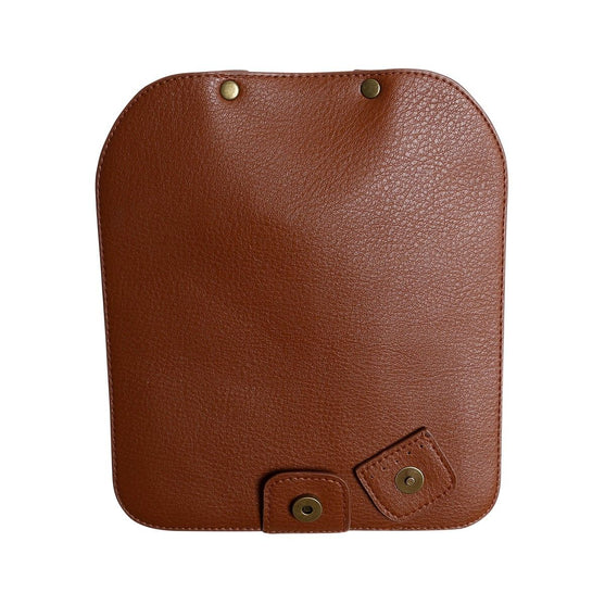 Rabat de sac avec bouton magnétique - Brun/Bronze - Go Handmade
6