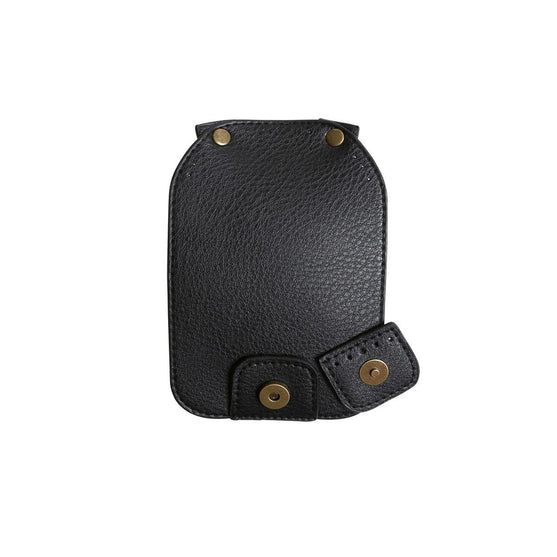 Rabat de sac avec bouton magnétique - Noir/Bronze - Go Handmade
6