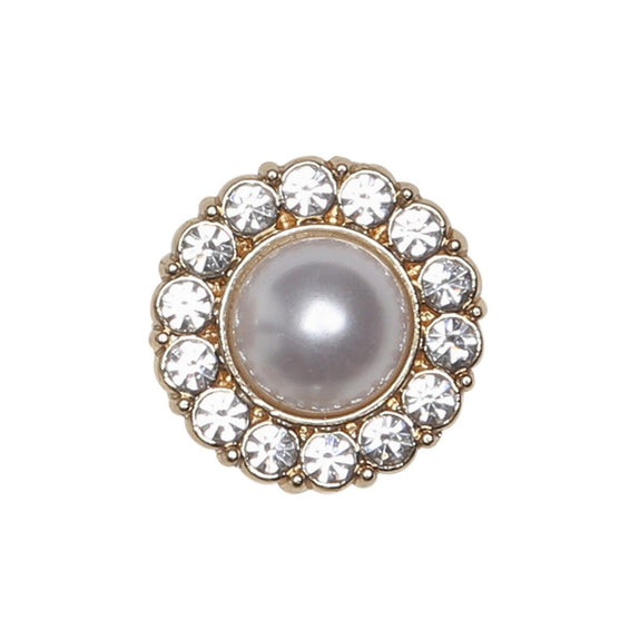 Boutons Perle avec Pierre - Doré - Plusieurs Tailles - Go Handmade
2