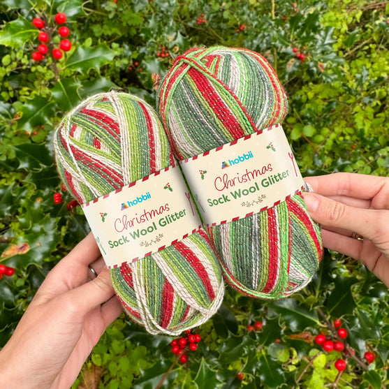 Christmas Sock Wool Glitter (Édition limitée) - Hobbii
7