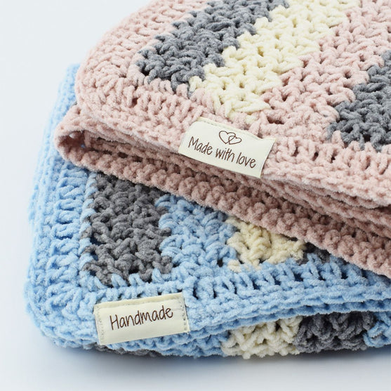 10 Etiquettes - Made with love - 1 Cœur - 3,5 cm - Go Handmade
4