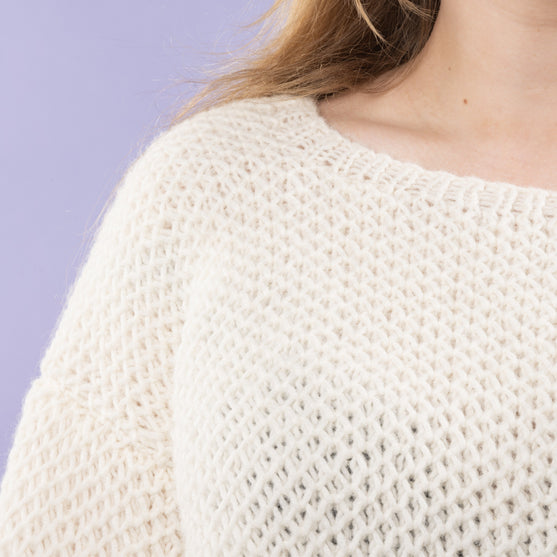 Sif - Pull au point nid d’abeille
4