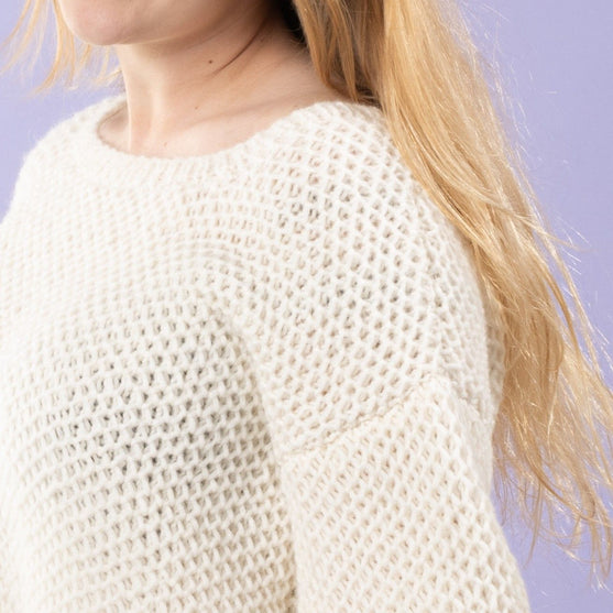 Sif - Pull au point nid d’abeille
5