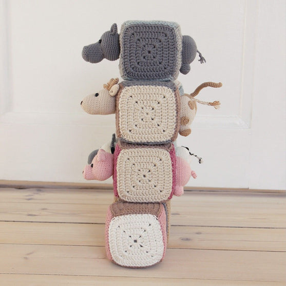 Cubes empilables - avec des animaux
2