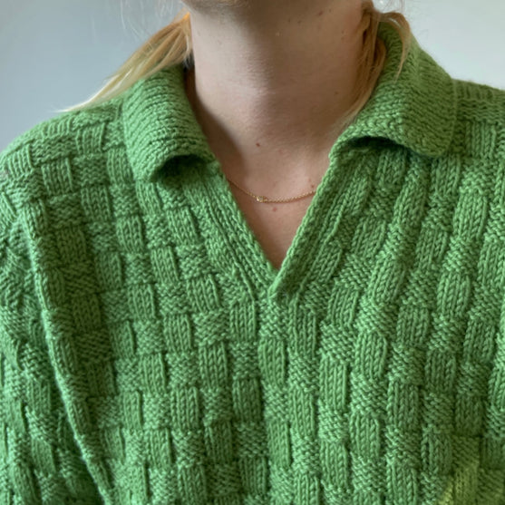 Easy Square Polo Sweater
3