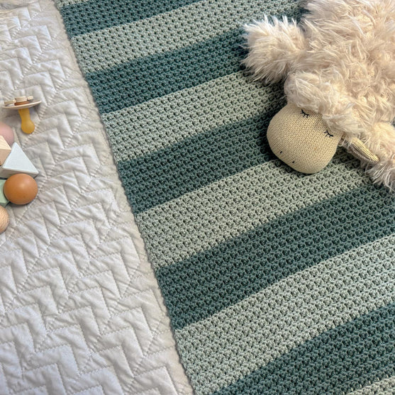 Couverture Bébé à rayures
4