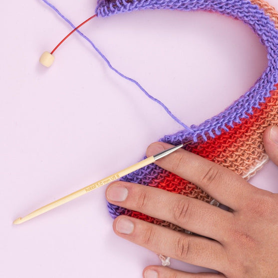 Crochets Tunisiens en Bambou avec câble - 50 cm - Hobbii
3