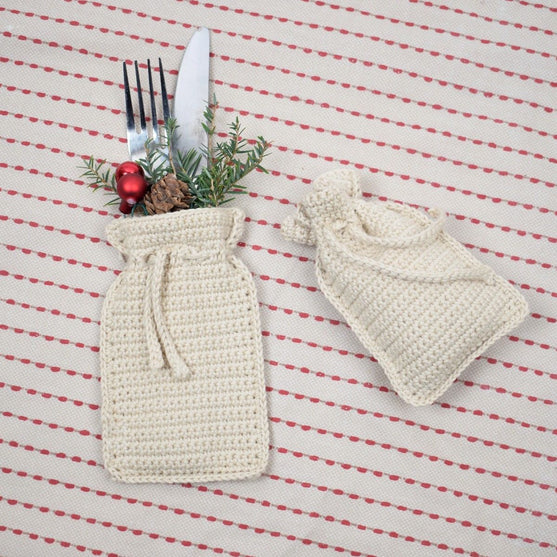 Pochette pour couverts de Noël
2
