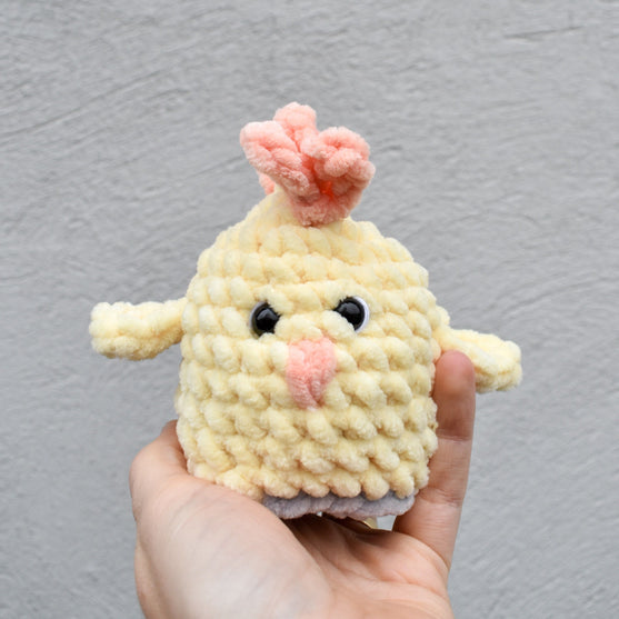 Lièvre et poussin - Peluche réversible
7