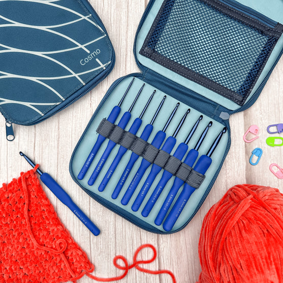 Set de crochets Cosmo - 9 tailles - Indigo - Hobbii
8