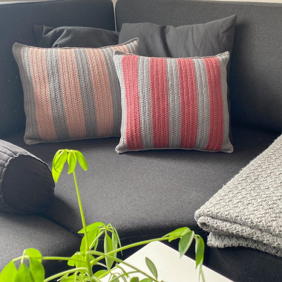 Coussin Rayé en Coton – Carré
4