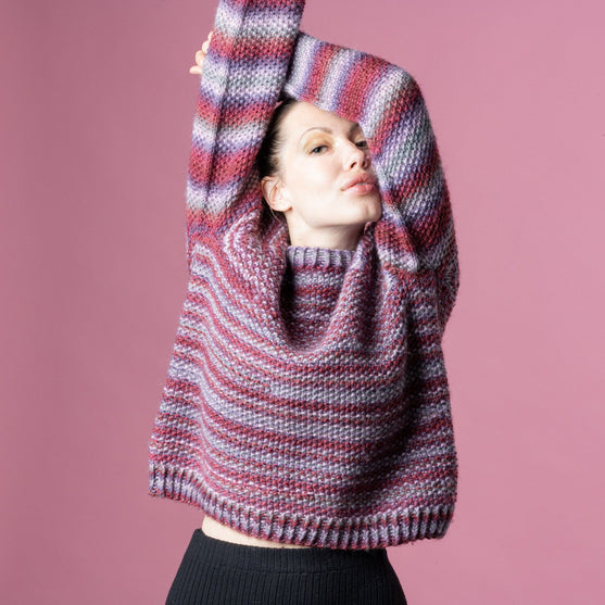 Anette - Pull Print Point de riz
2