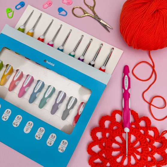 Set de crochets Duo Touch - 9 tailles différentes - Hobbii
5