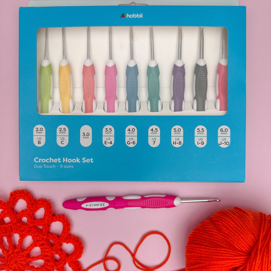 Set de crochets Duo Touch - 9 tailles différentes - Hobbii
6