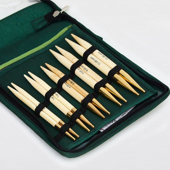 Set d'aiguilles circulaires interchangeables Bamboo - Grandes tailles - KnitPro
2