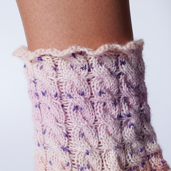 Chaussettes avec Torsades
4