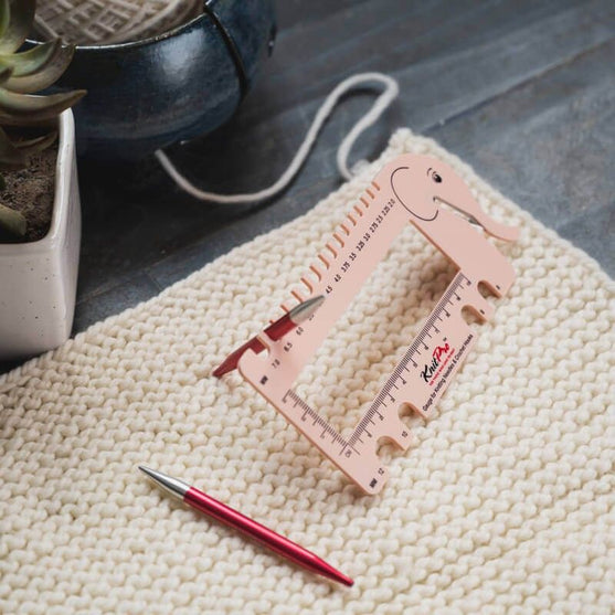 Jauge pour aiguilles à tricoter et crochets - KnitPro
5