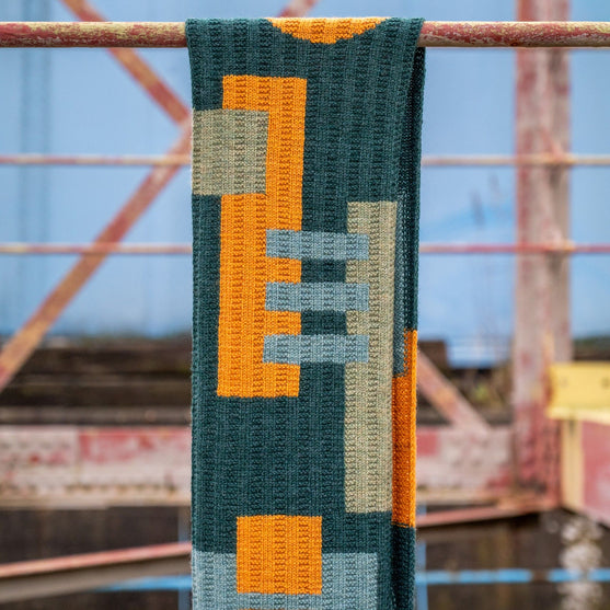 Rust & Rhythm - Écharpe - Kit tricot
5