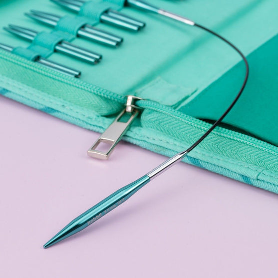 Ensemble d'aiguilles circulaires interchangeables Stellar Mini - Emerald - Hobbii
5