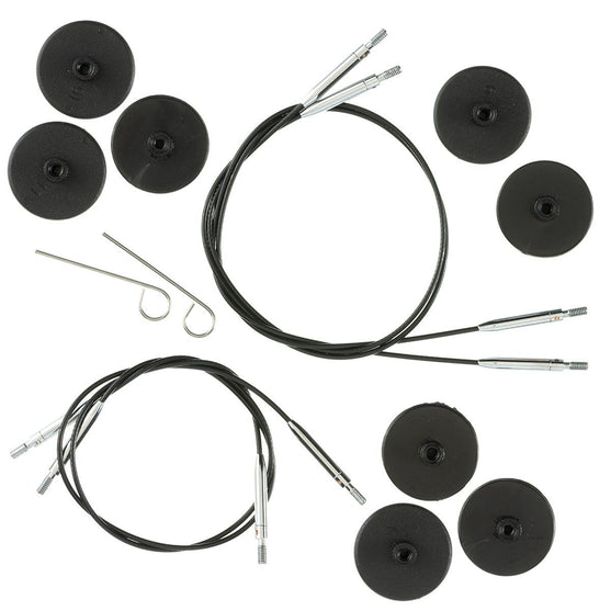 Set d'aiguilles circulaires courtes interchangeables Betula Essential - Mulberry - Hobbii
7