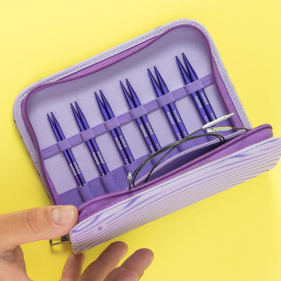 Set d'aiguilles circulaires courtes interchangeables Stellar Essential - Amethyst - Hobbii
3