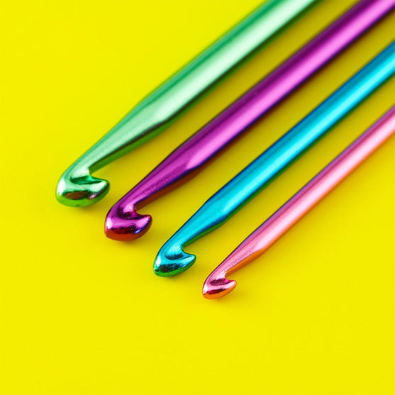 Ensemble de crochets tunisiens doubles Alu - 14 cm - Hobbii
7