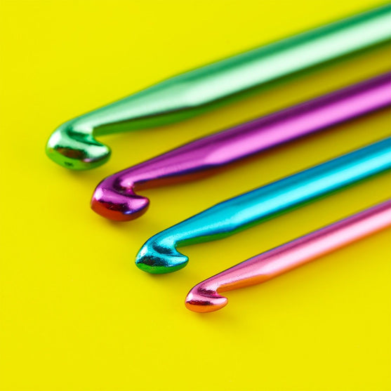 Crochet Double Tunisien en Aluminium - 14 cm - Hobbii
4