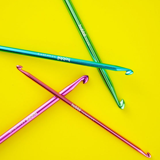 Ensemble de crochets tunisiens doubles Alu - 14 cm - Hobbii
8