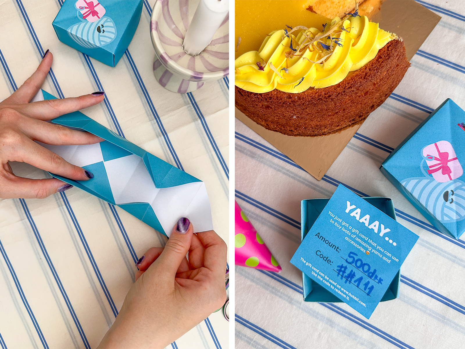 Craft Your Own Gift Box for Hobbii Gift Cards