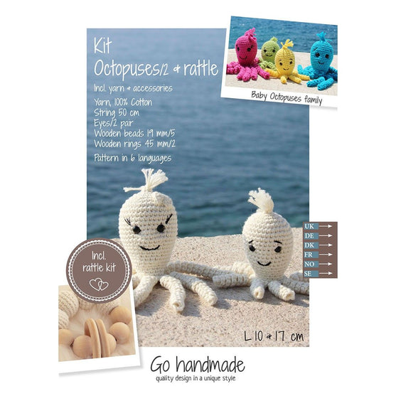 

Modèle crochet - Pieuvre & Hochet - Go Handmade
1