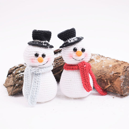 Bonhomme de neige au crochet