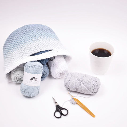 Sac pour fils au crochet – Ton sur Ton