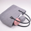 

Ribbon Shopper avec Fond en Cuir
6