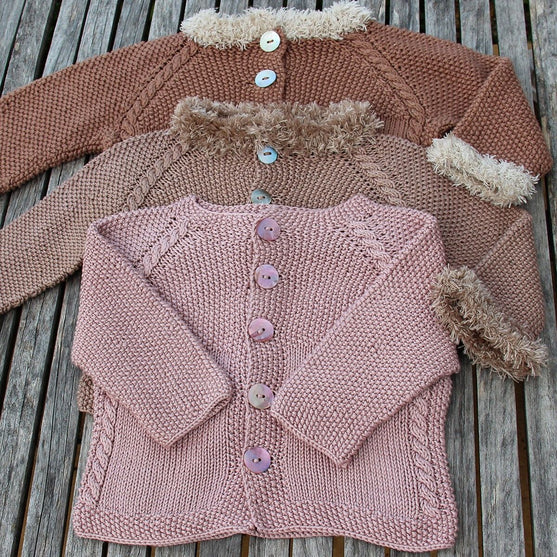 

Cardigan Moss Stitch
5