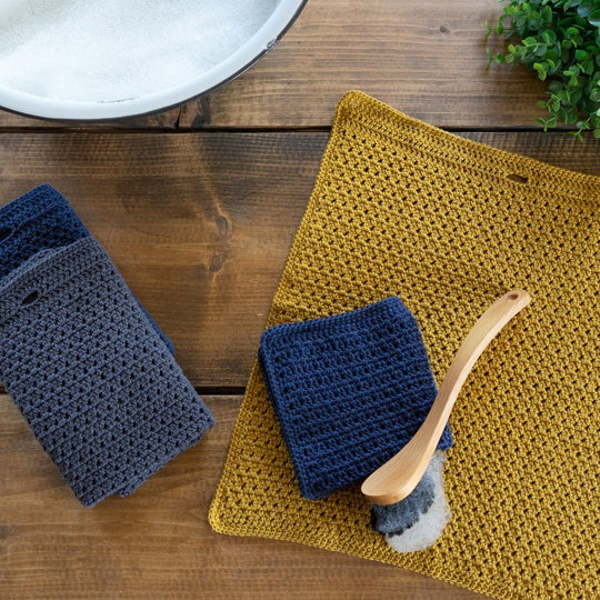 Couple – Torchon de Cuisine Crocheté