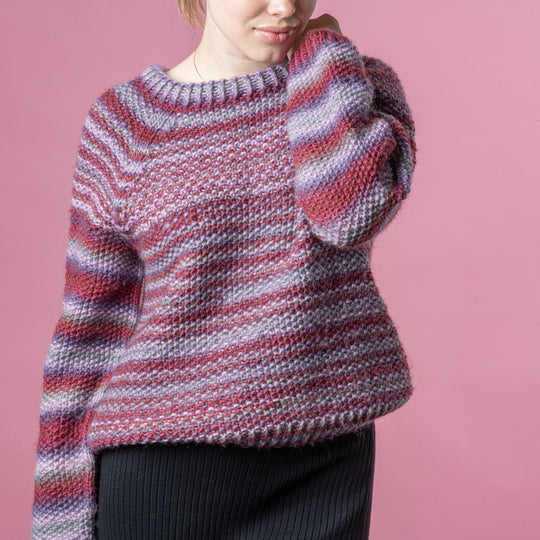 Anette - Pull Print Point de riz