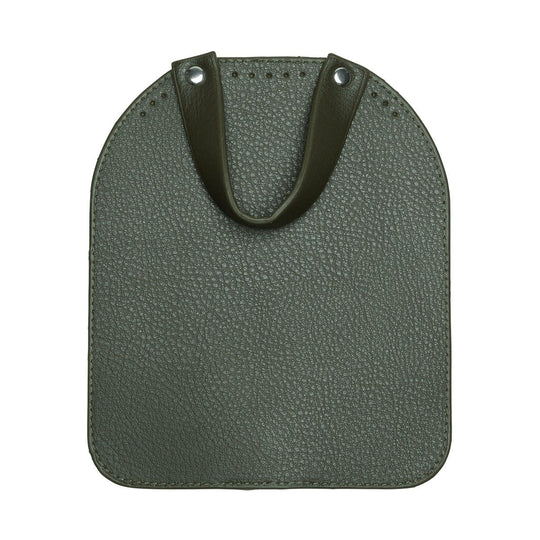 Rabat de sac avec bouton magnétique - Green/Silver - Go Handmade
