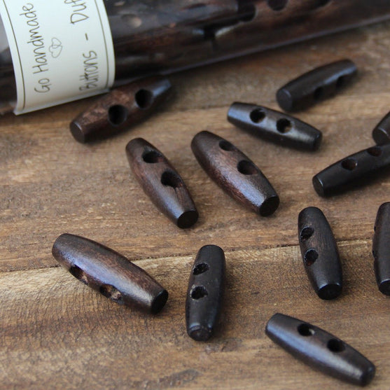 

Boutons en bois allongés - 35 mm - Go Handmade
6