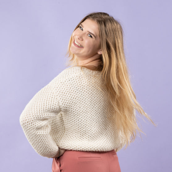 

Sif - Pull au point nid d’abeille
2